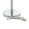 Silver Iron Contemporary Table Lamp, 30" x 13" x 13"